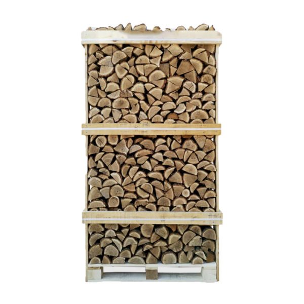 Bûches de bois de chauffage en chêne séché au four – caisse – Bois de chauffe