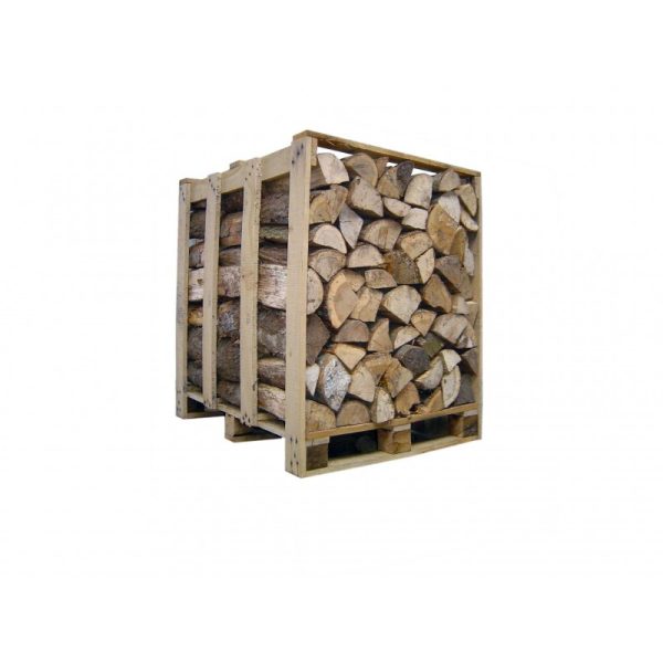 Palette de bois de 1er choix de 33 cm de chauffage (Mélange Hêtre, Chêne) sec séchoirs – prêt à l’emploi – Bois de chauffe