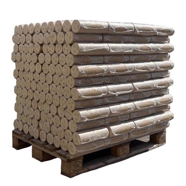 Briquettes de bois – 280mm x 90mm Valeur calorifique ~4,8 kWh/kg