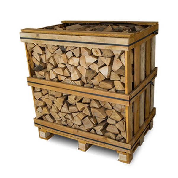 Caisse de bouleau séché au four (1,17 m³) – Bois de chauffe